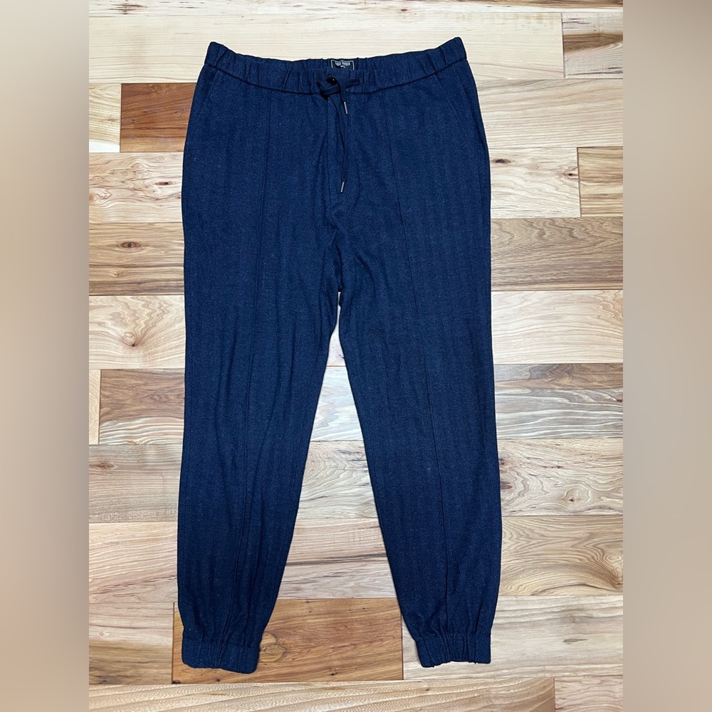 Todd Snyder Dark Blue Wool Joggers